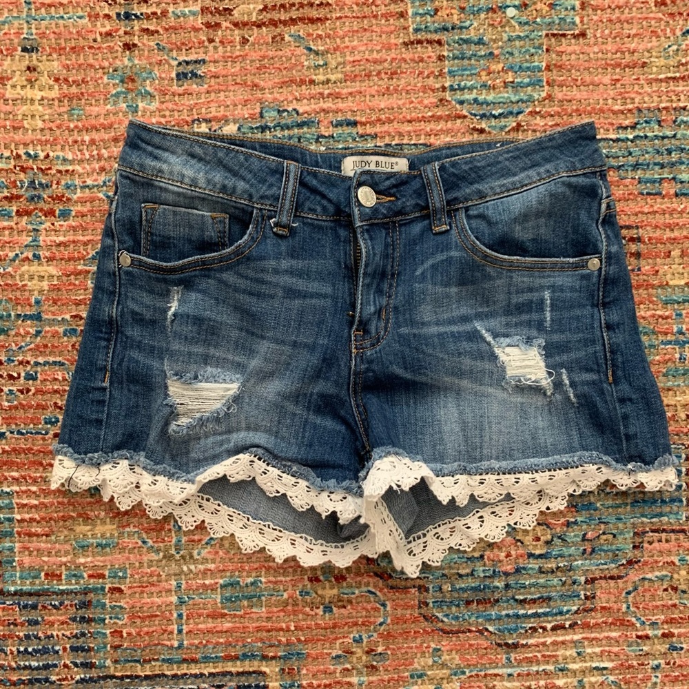 Jean shorts with lace trim from StitchFix